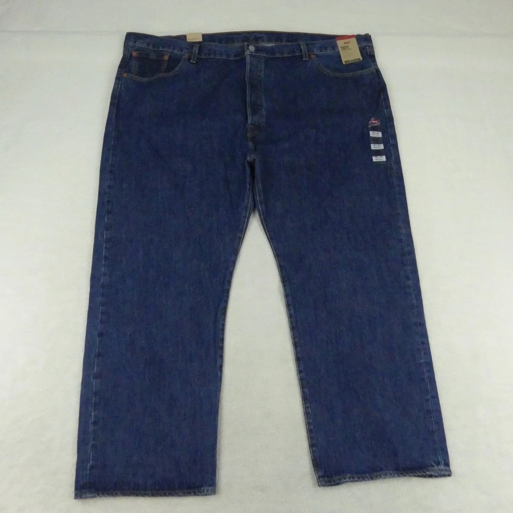 Levi's Jeans Men Size 50x30 Original Fit 501 Button Fly 100% Cotton Med Wash B&T